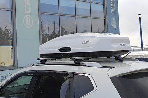 Багажник на крышу LUX Классик 1,2м на Nissan X-Trail (T32) 2013-2022 крыл. дуги, на рейл., 50761